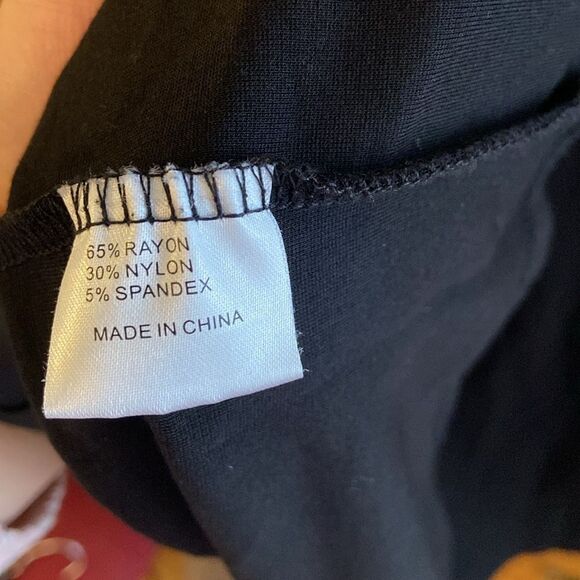 Casual Black Short Sleeve High waisted Maternity Nursing Dress Oversized - Picture 7 of 8